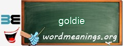 WordMeaning blackboard for goldie